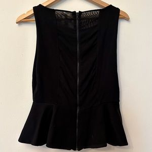 Black Peplum Top